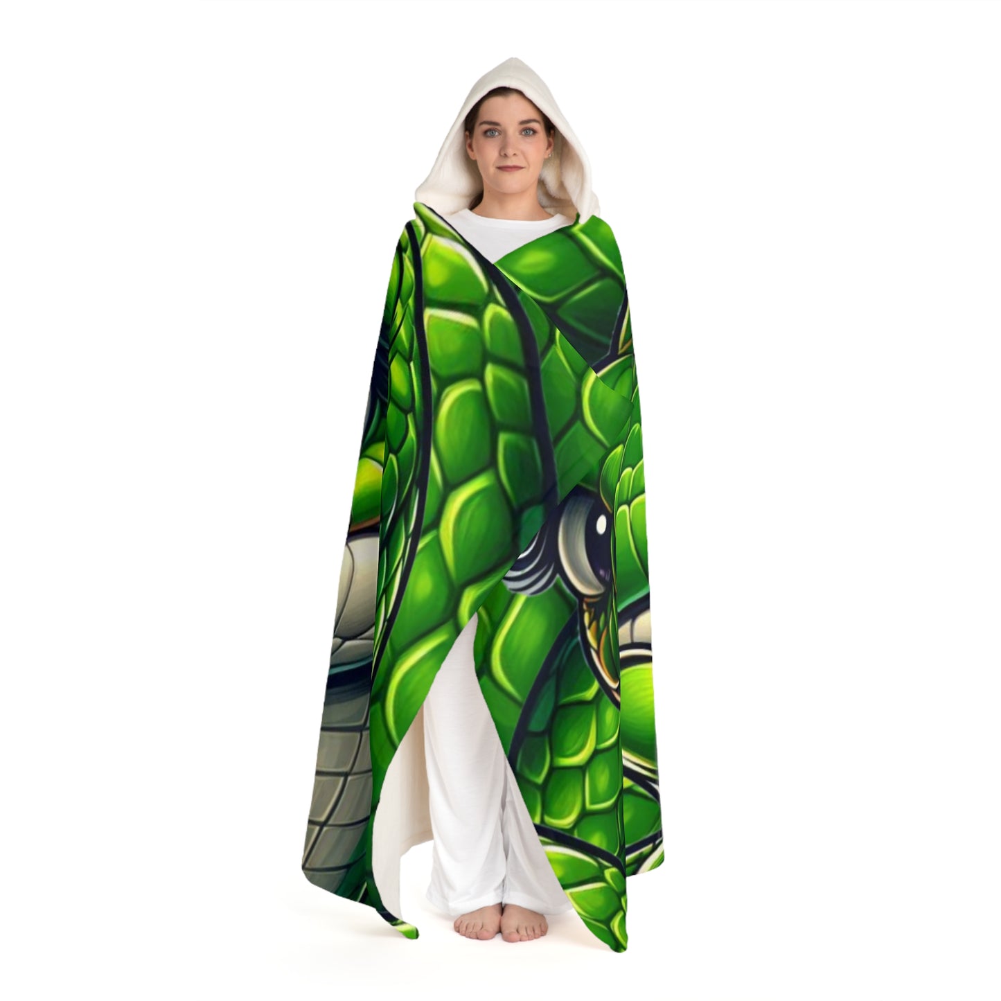 Hooded Sherpa Fleece Blanket