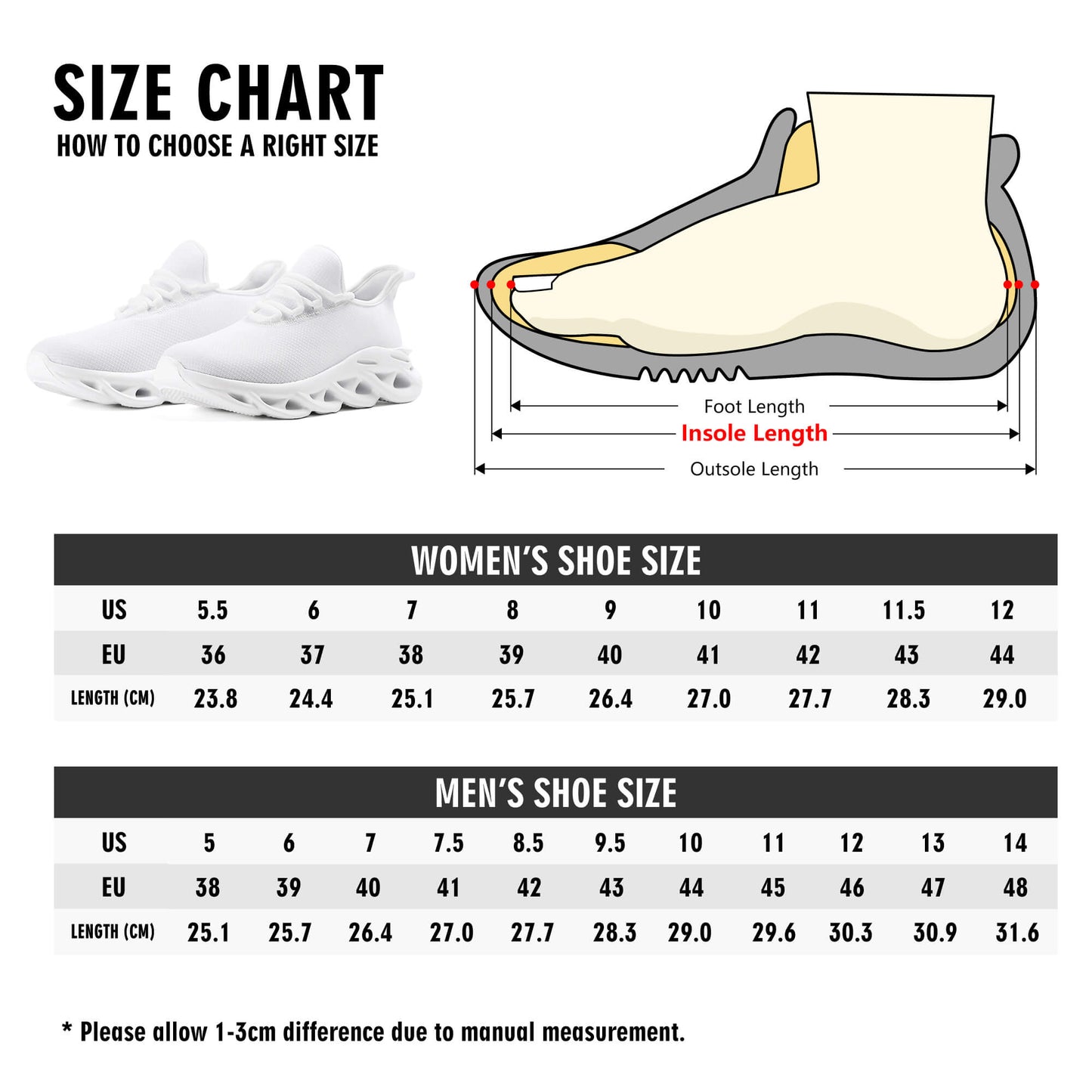 Womens Premium M-sole Sneakers