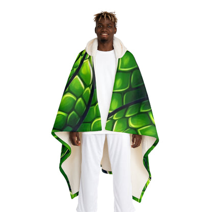 Hooded Sherpa Fleece Blanket