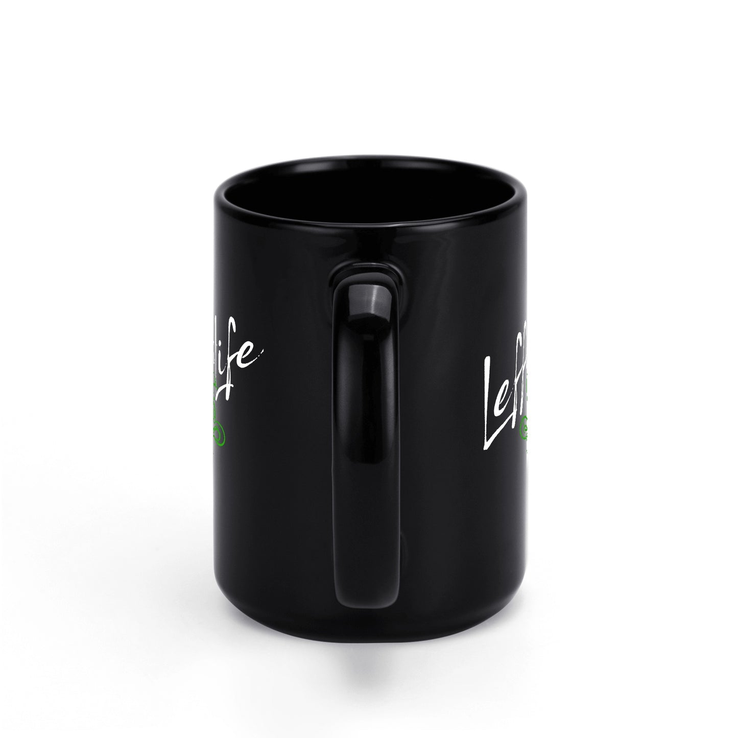 LeffaLife Black Ceramic Mug (15 oz)