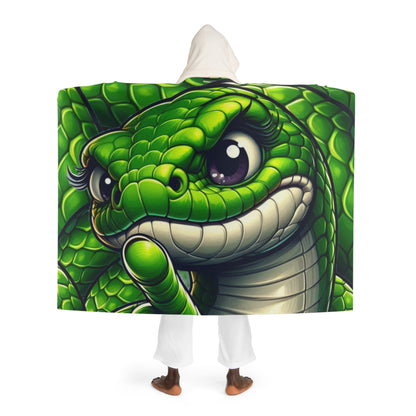 Hooded Sherpa Fleece Blanket