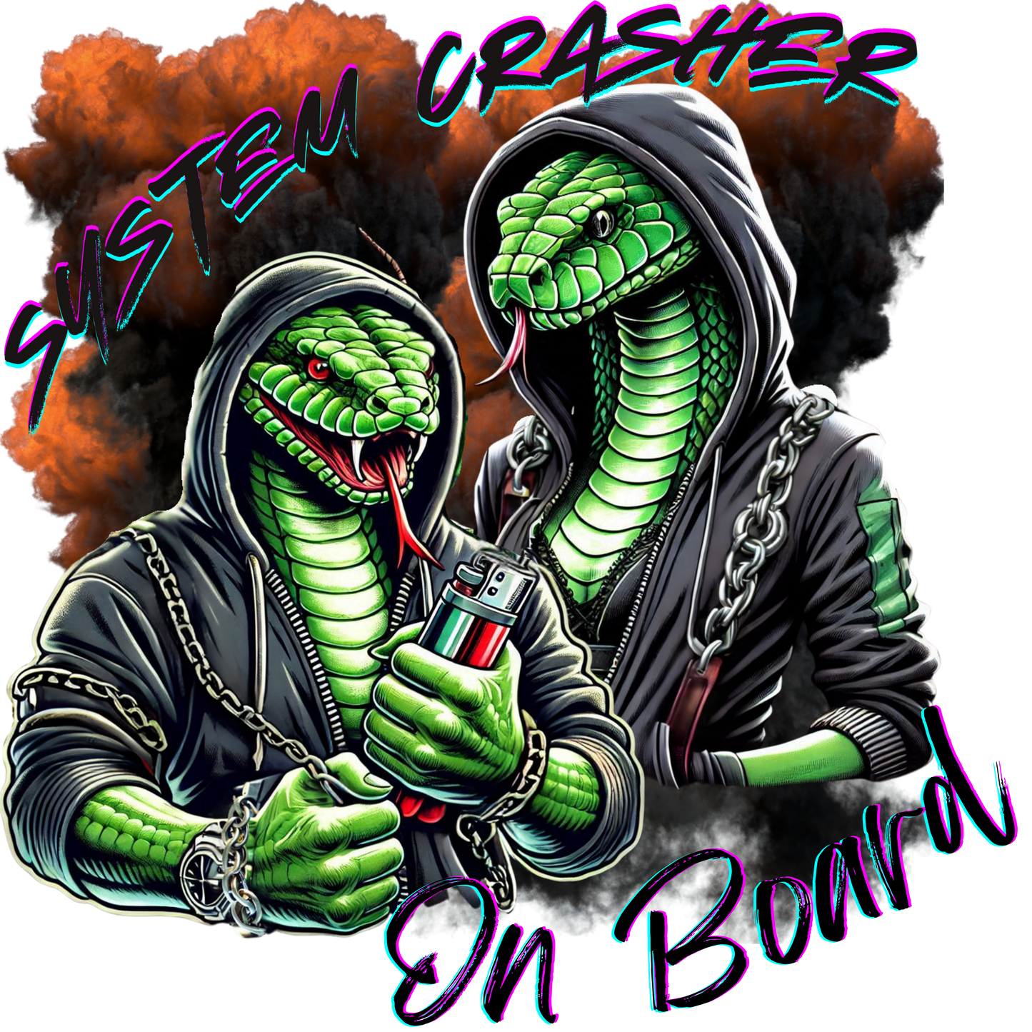 Systemsprenger Transparent Outdoor Sticker